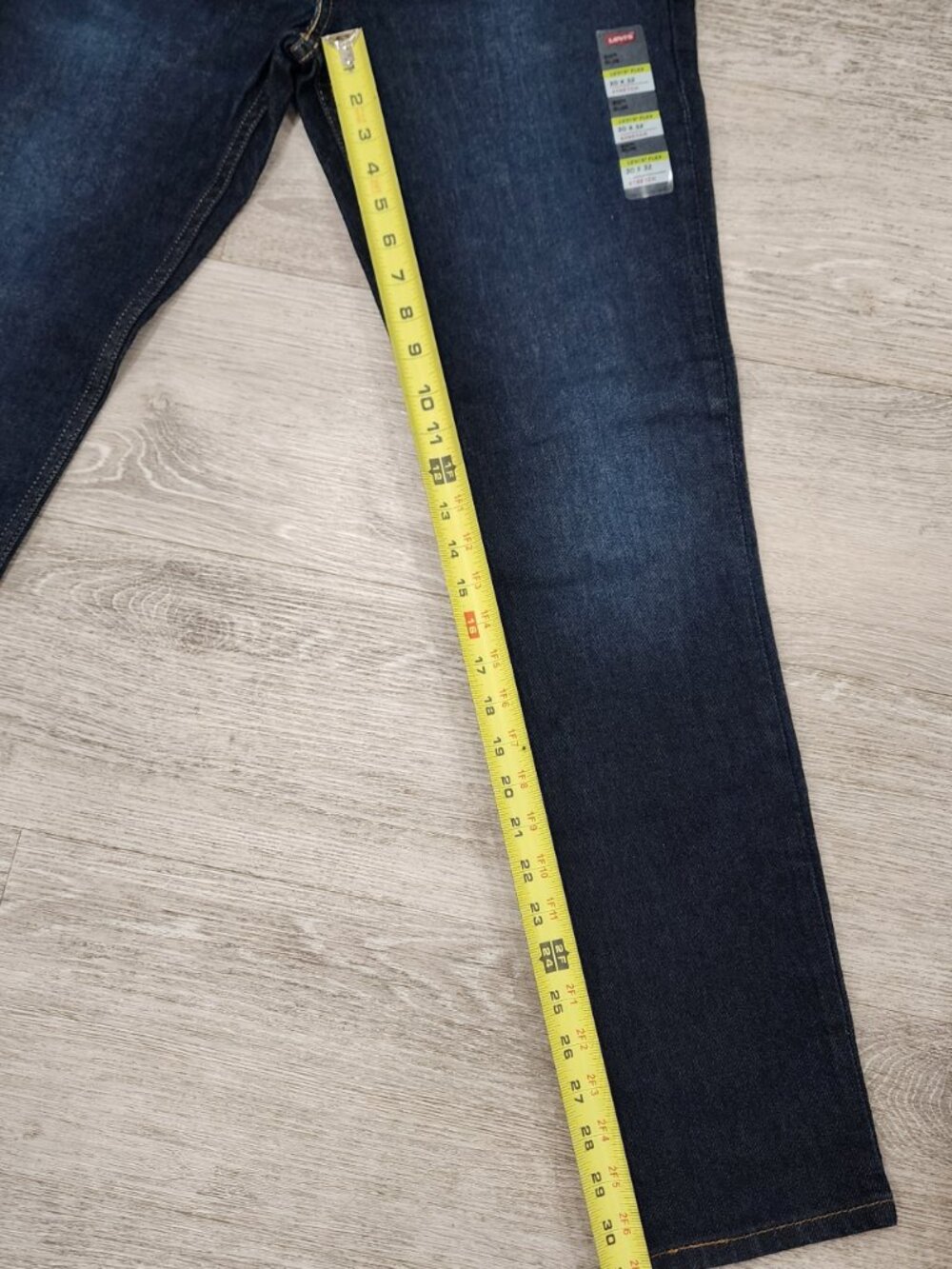 Levi's 511 Slim Fit Stretch Flex Dark Wash Jeans Size Men's W30 L32 NWT - Picture 8 of 11